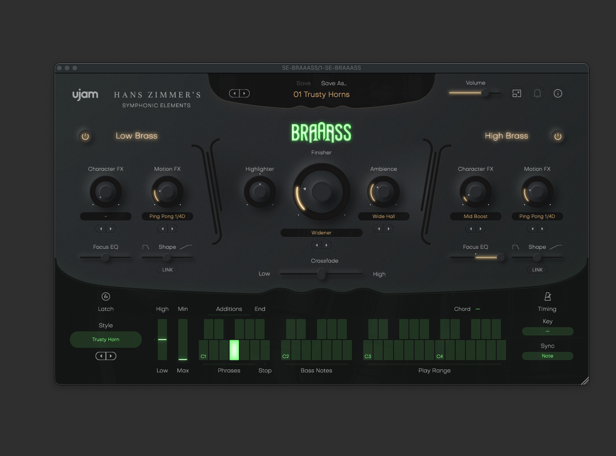 Ujam UJAM Symphonic Elements BRAAASS